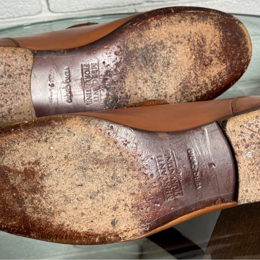 Mercanti Fiorentini men’s leather loafers Size: Men’s 9 Elegant Brown Leather - Picture 7 of 8